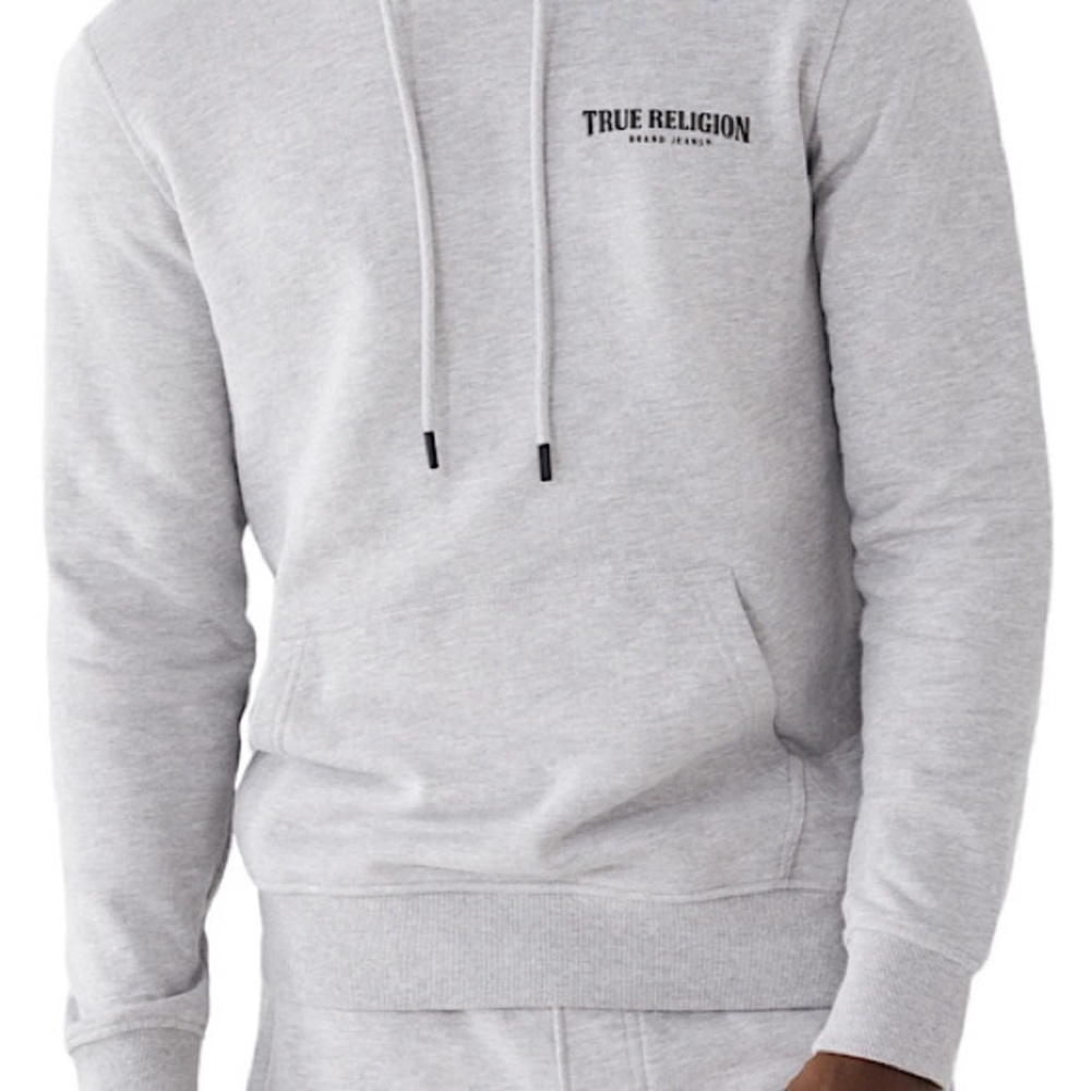 True religion pullover hoodie arch logo